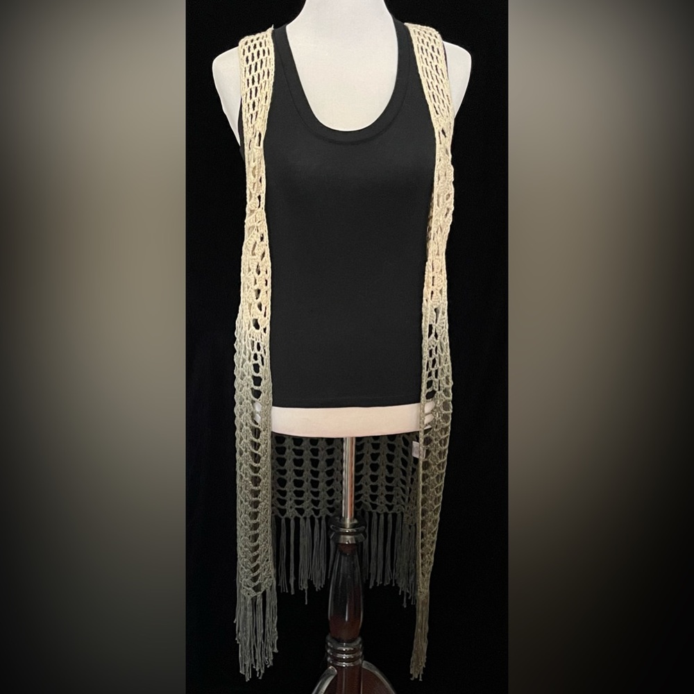 Boutique BoHo long vest size Small